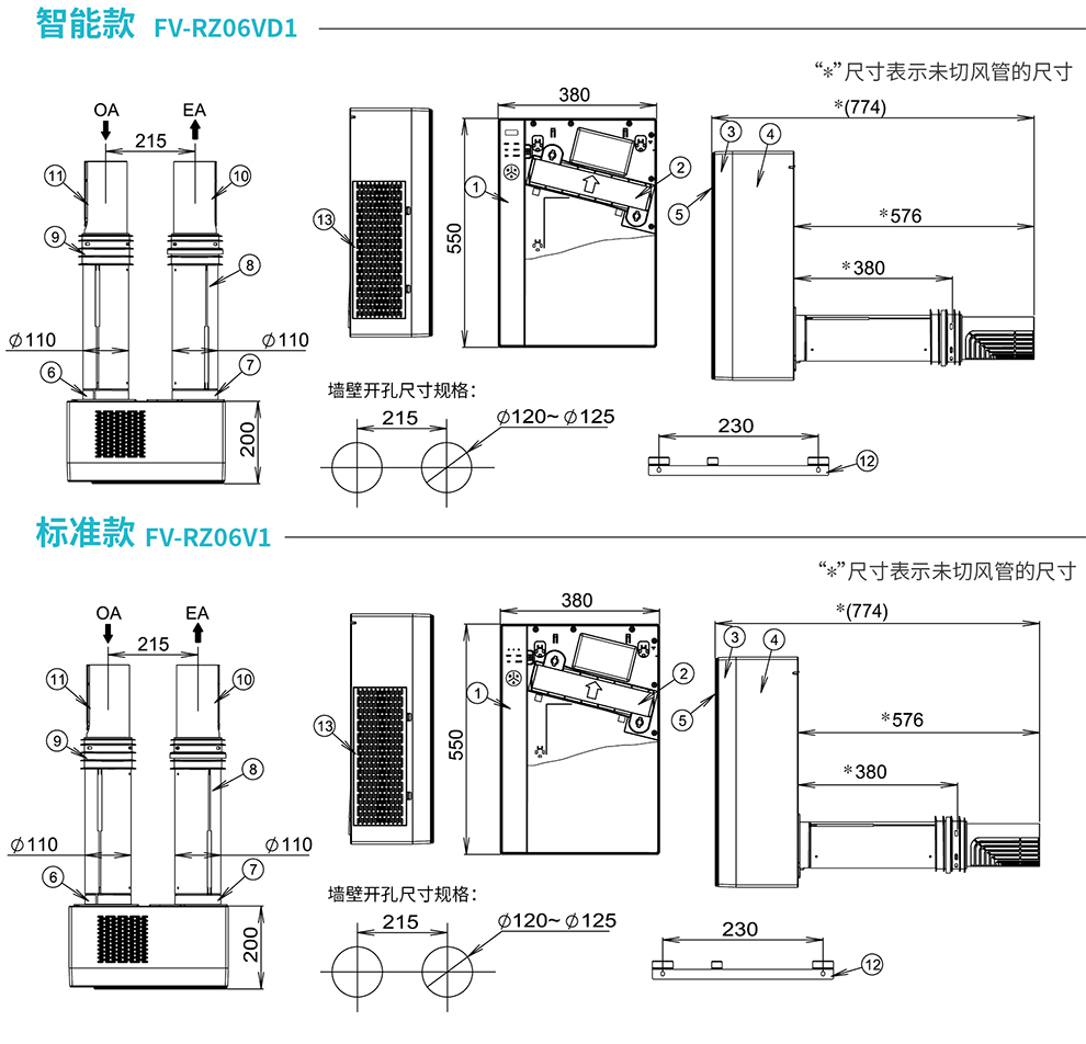 松下新风系统fv-rz06v1